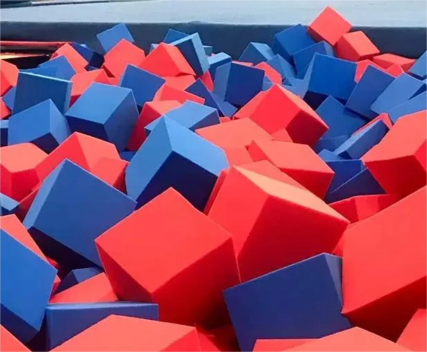 trampoline park ball pits foam cube