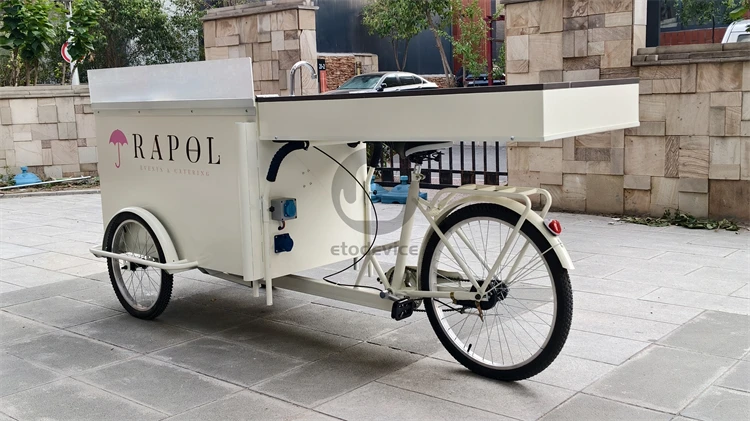 YITUO ice cream cart factory custom build optional equipment easy ride tricycle for sale