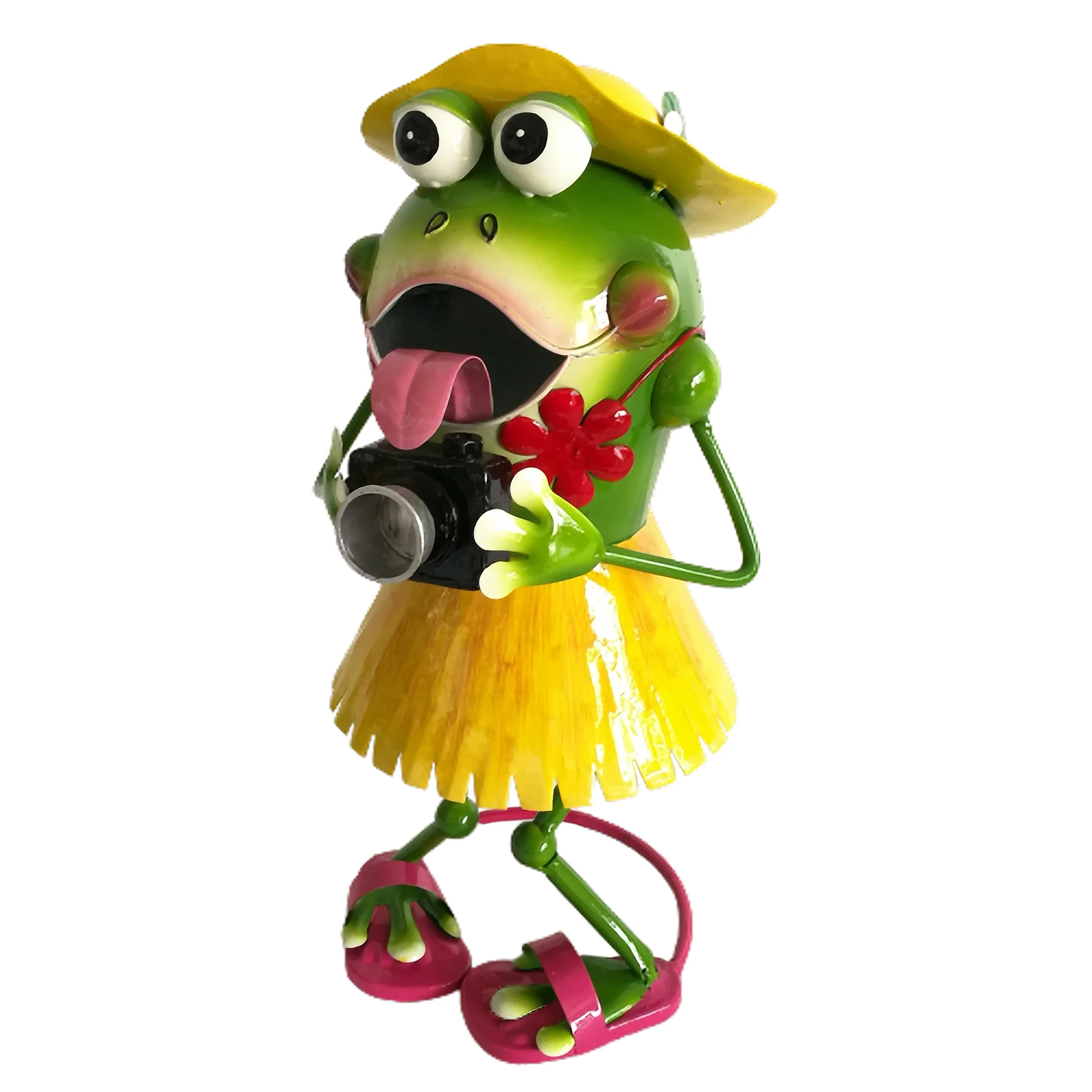 Outdoor metal gifts animals frogs statues decore vintage iron garden decor