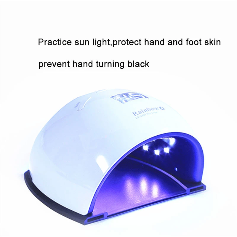 Nail Art Slippers UV Lamp Finger Nail Dryer with 3 Timer Gel Polish LED Light 48W Foot Nail lamp