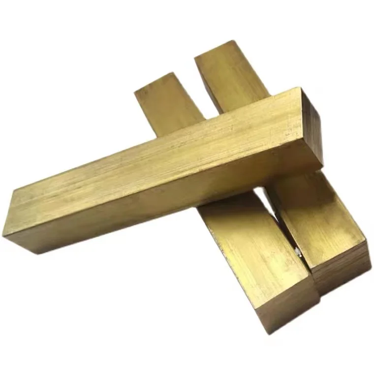 CuZn37 Brass Bar C2600 Flat Bar 99.9% Copper Bar Brass Block