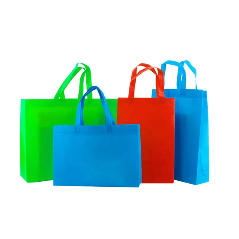 Custom Logo Print Supermarket ECO Reusable Shopping Tote Non woven bag