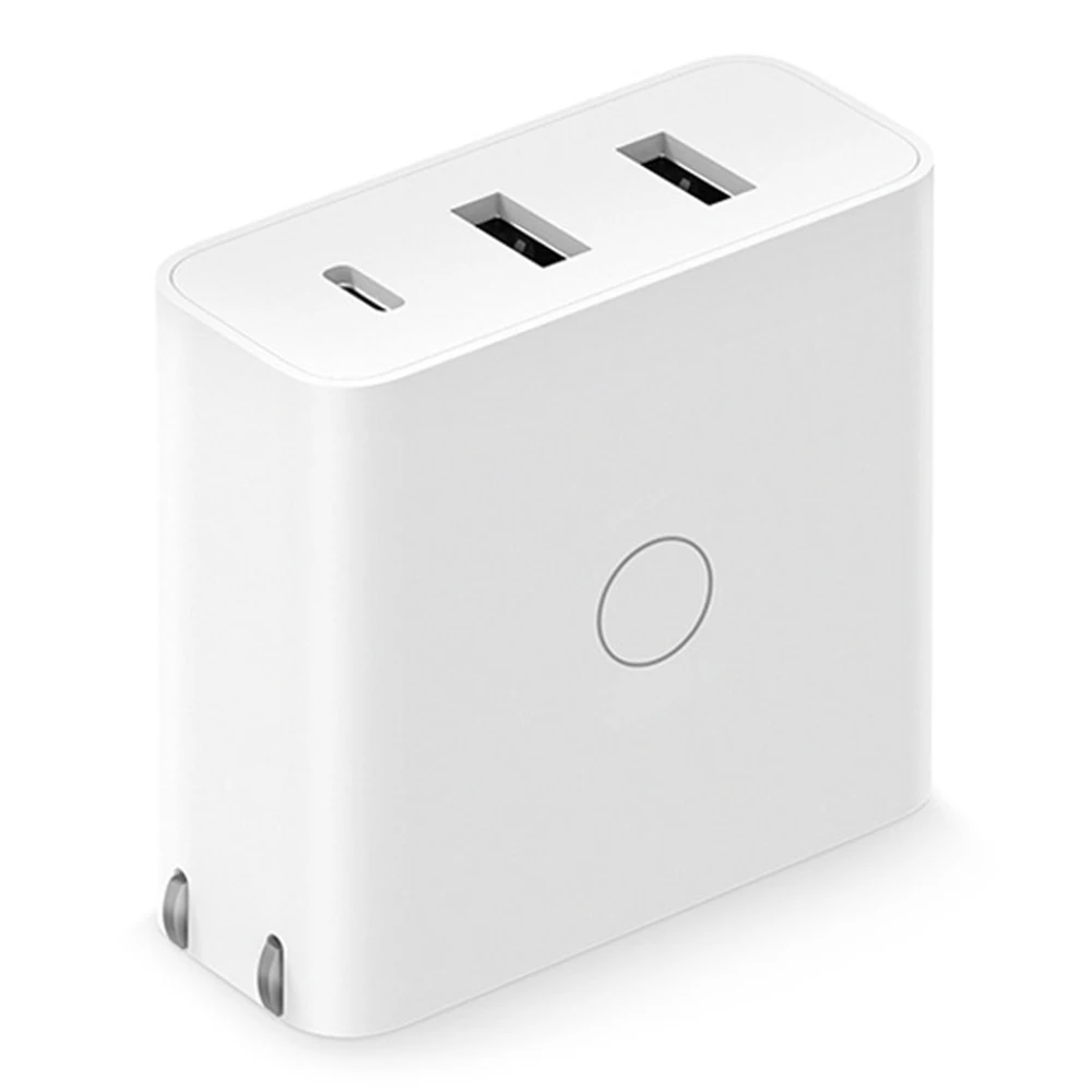 
 Xiaomi ZMI USB зарядное устройство 3 порта для Android IOS переключатель смарт-выход USB-C 45 Вт USB-A 18 Вт Световой индикатор подарок кабель  