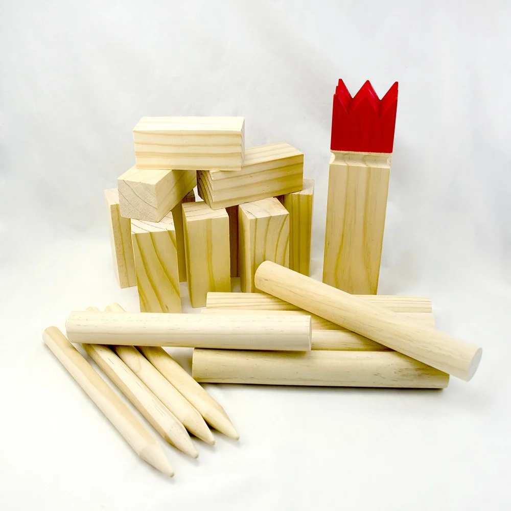 Игра Kubb продвинутый игровой набор на заднем дворе шахматы открытом воздухе большая игрушка