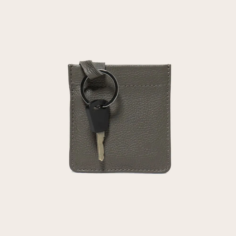 High quality classic luxury wholesale ladies coin key pouch custom leather coin purse keychain