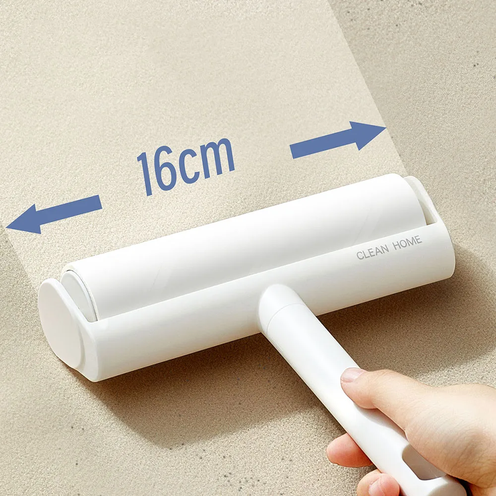 16cm Ultra Wide Manual Abs Animal Pet Hair Reusable Rollers Removal Sticky 60 Sheets Roll Dust Dog Cat Pets Cleaning Lint Roller