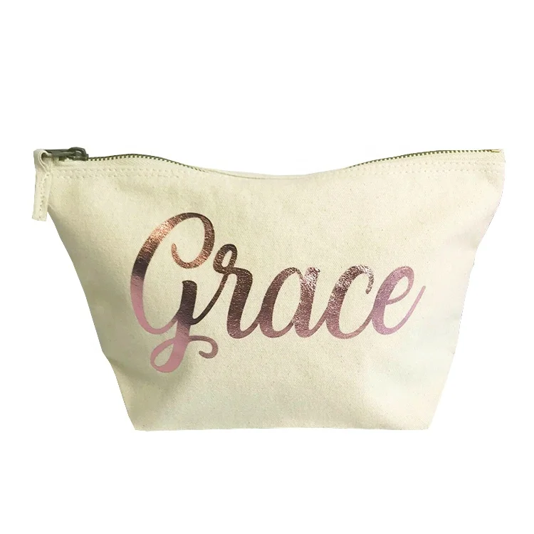 2020 Hot Custom Rose Gold Gift Cosmetic Bags