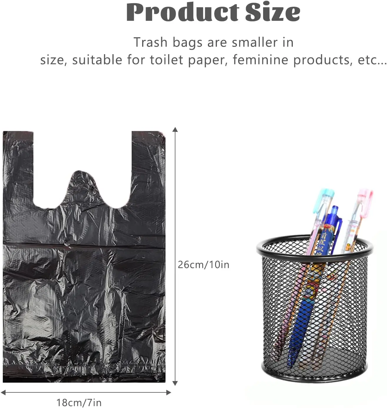 Disposed trash Bag and Mini Garbage Bag Made of PE Material for Outdoors
