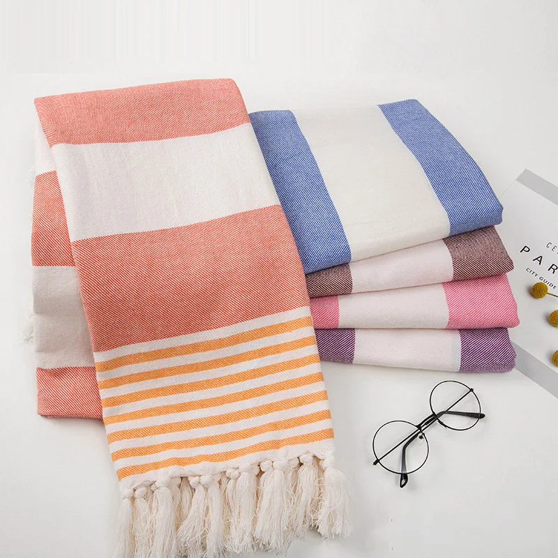 Wholesale Custom Sand Free Turkish Towel Rectangle Microfiber Beach Towel 100% Cotton