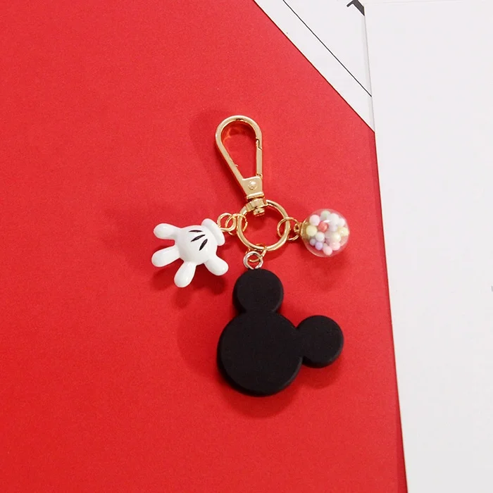 
PVC Cartoon Figure Mickey Super Mario Key Chain Mini Anime Key Ring Minnie 