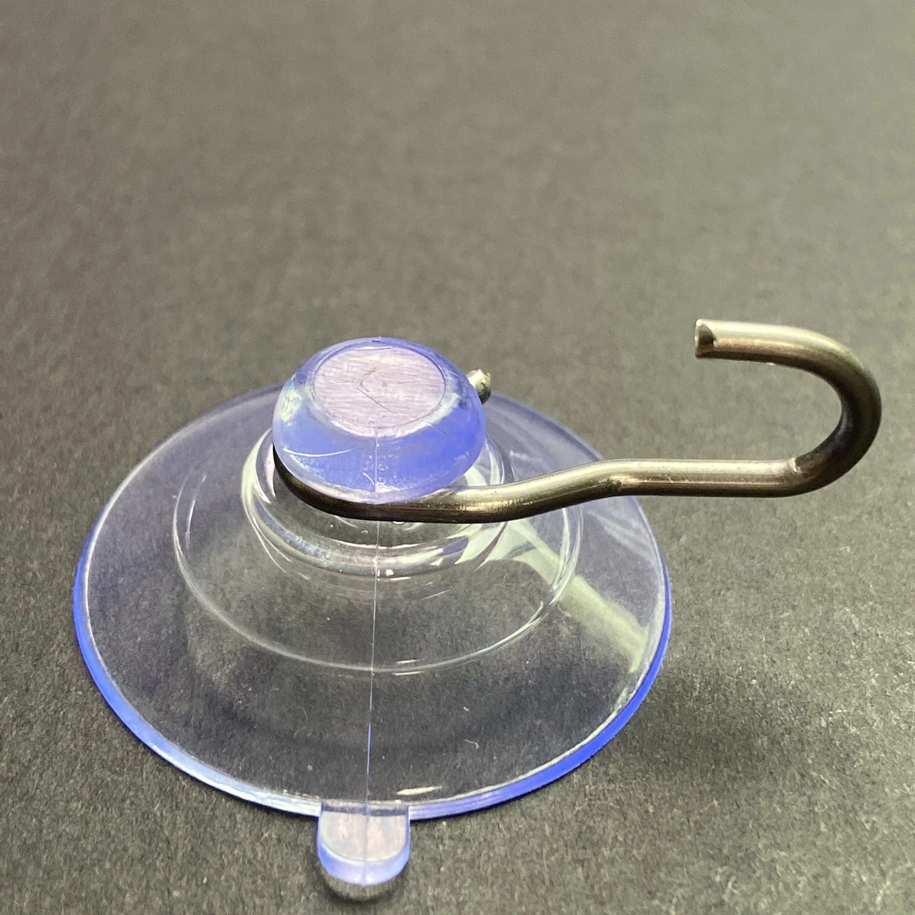 No-Punch Kitchen Sticky Hooks Glass Goor Hanging Silicone Sucker PVC Vacuum Suction Cup with Metal Hook