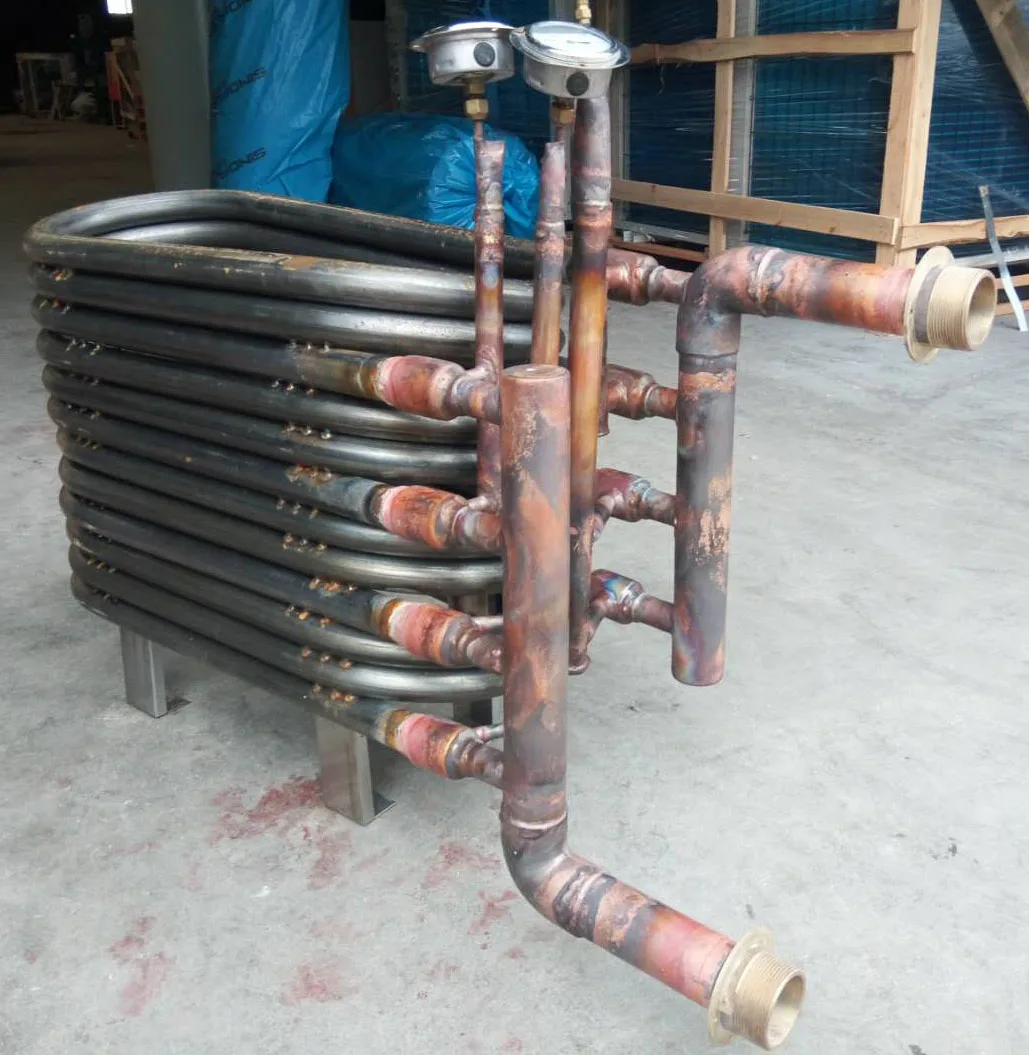 Heat exchanger tube to tube for heat pump water heater