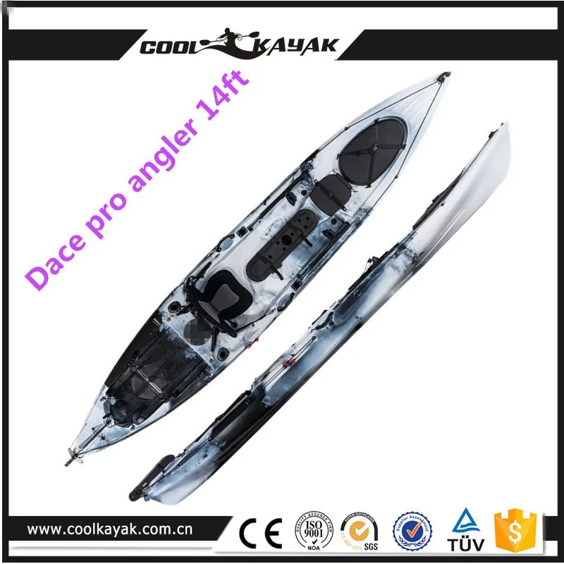 no inflatable Crusing chinese single kayak with motor