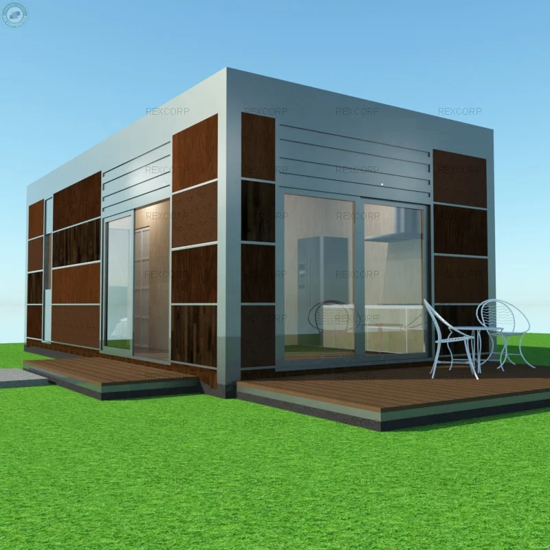 33sqm Flatpack Container Home Office Studio with Bath Modern Design Container Granny Flat in Melbourne