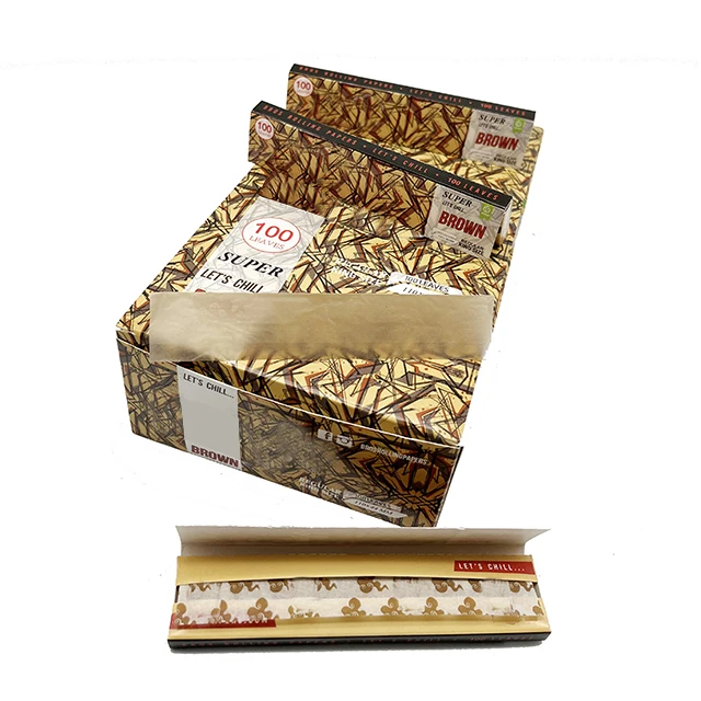 brown 100L Popular Dragon  brand rolling paper for smoking  king size slim
