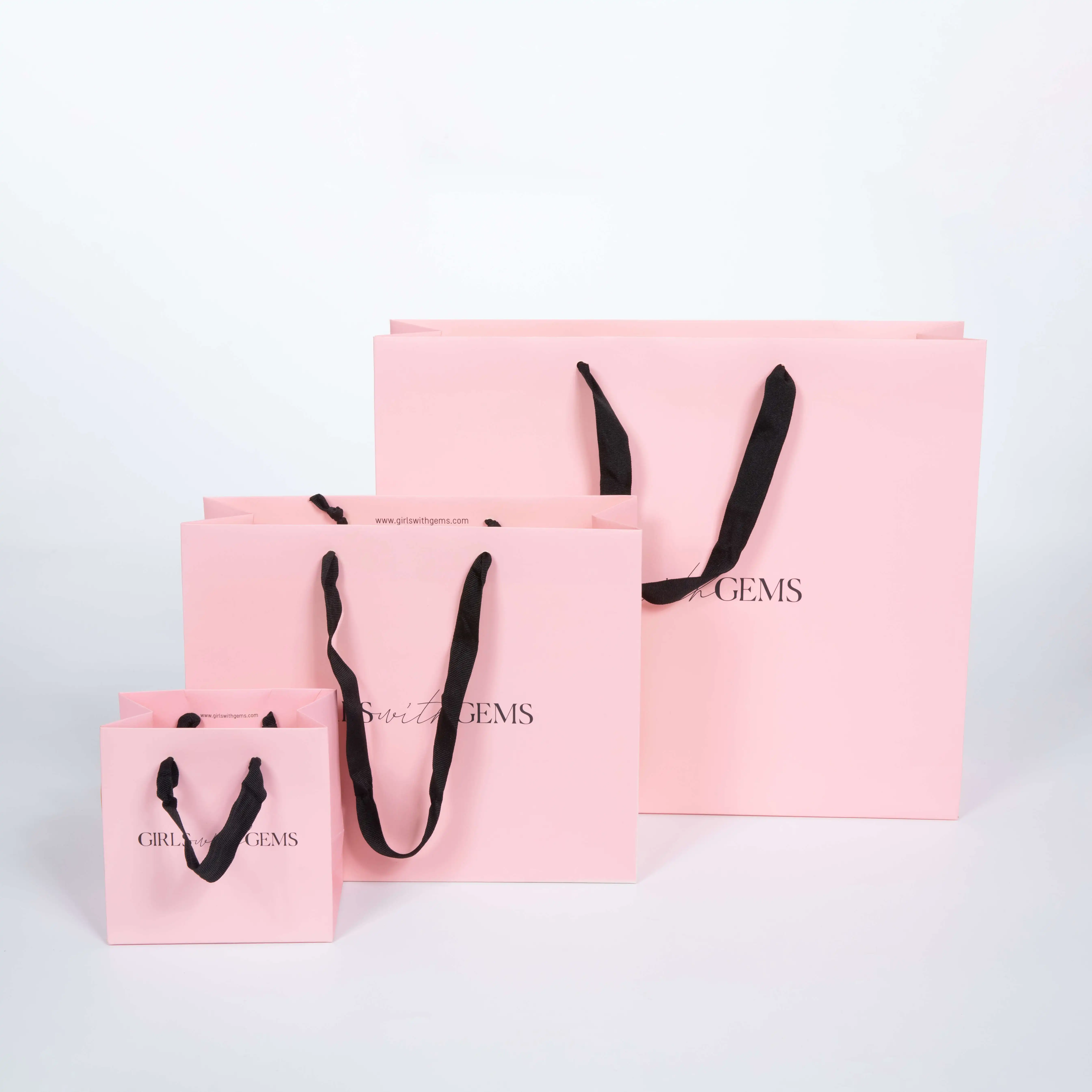 Fancy high quality black paper bag shopping  paper bag