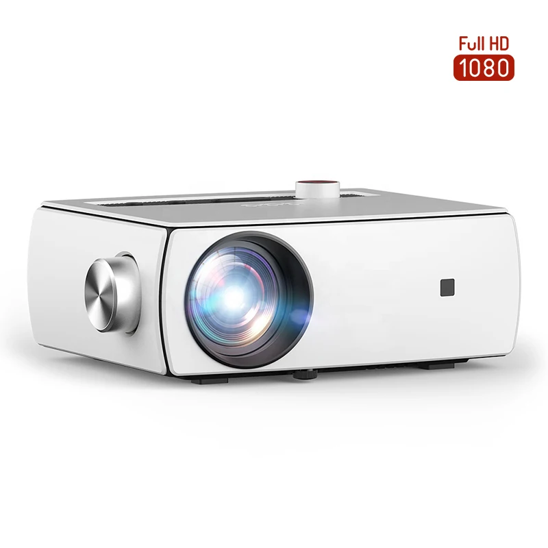 [New Design 1080P Portable beamer] Multimedia Version Native 1080P Full HD LED LCD Home Cinema Video Portable Projector