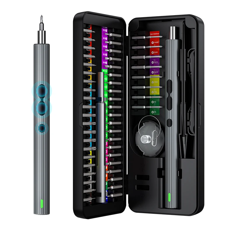 2023 New 58 In 1 Portable Precision Electric Screwdriver Set 3.7V Rechargeable Cordless Power Screwdriver
