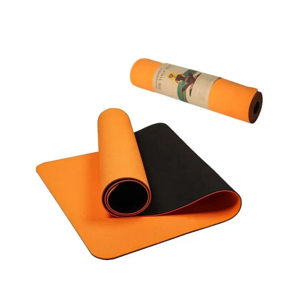 Sansd Biodegradable Luxury Keep Health 6mm Custom Logo Uv Print Eco Friendly Double Layer Tpe Yoga Mat