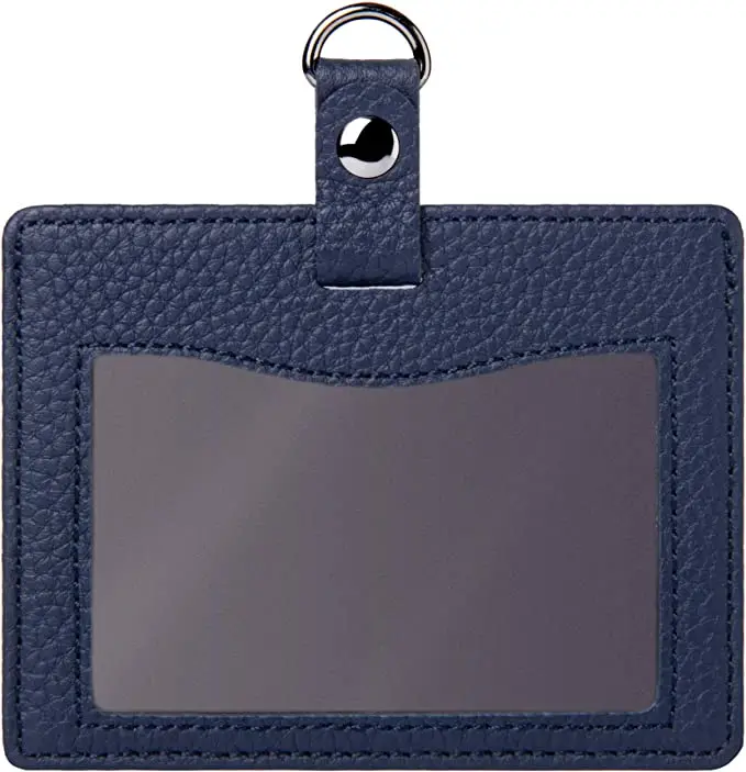 Genuine Leather ID Card Holder ID Card Case Pass Case Regular Insert Card Holder