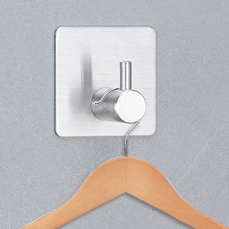 Stainless Steel Towel Hook Wall Heavy Duty Bath Towel Wall Hook Mount Robe Coat Hangers For Bathroom