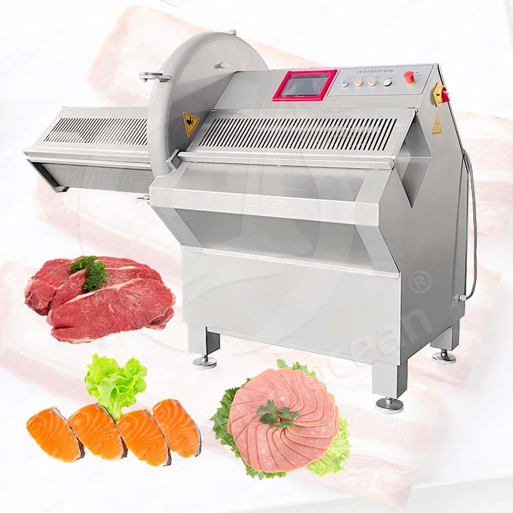 OCEAN Automatic Fish Pork Belly Bacon Slice Machine Beef Meat Cut Machine Ham Steak Slicer Machine