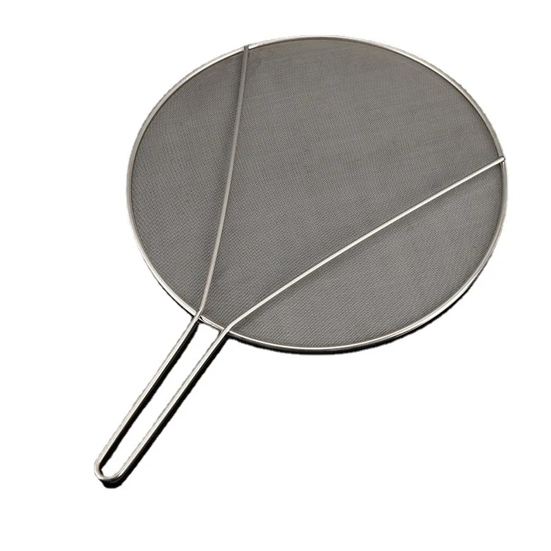 Простые брызги из нержавеющей стали для приготовления пищи, сетчатая Крышка для крышки кастрюли, смазка, брызгостойкая, маслостойкая Крышка Для Сковороды