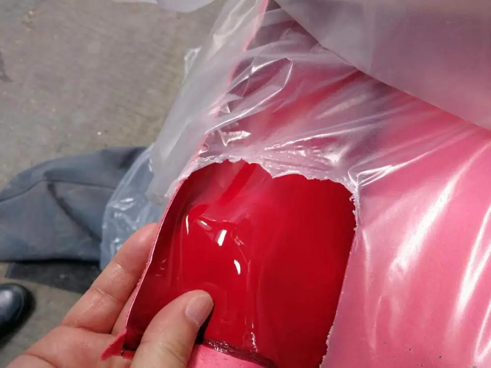 PU Mirror Face Leather Stock lot For Shoes and bags