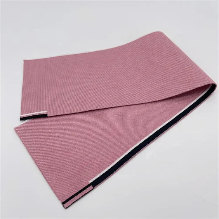 High quality OEM/ODM flat weave collar jacquard knitting ribbed Collar for garment