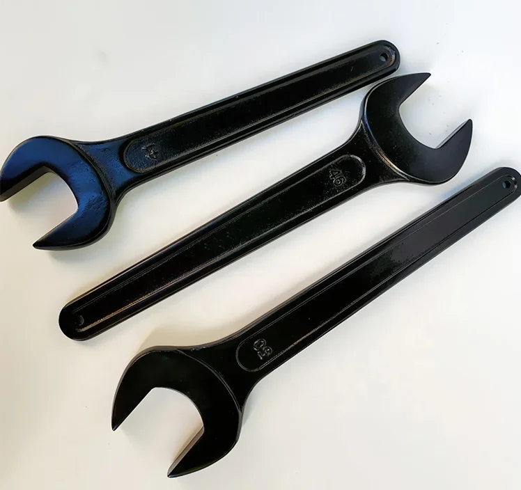 Heavy Duty Repair Tools Black Finished Torque Open End Slogging Spanner Wrench
