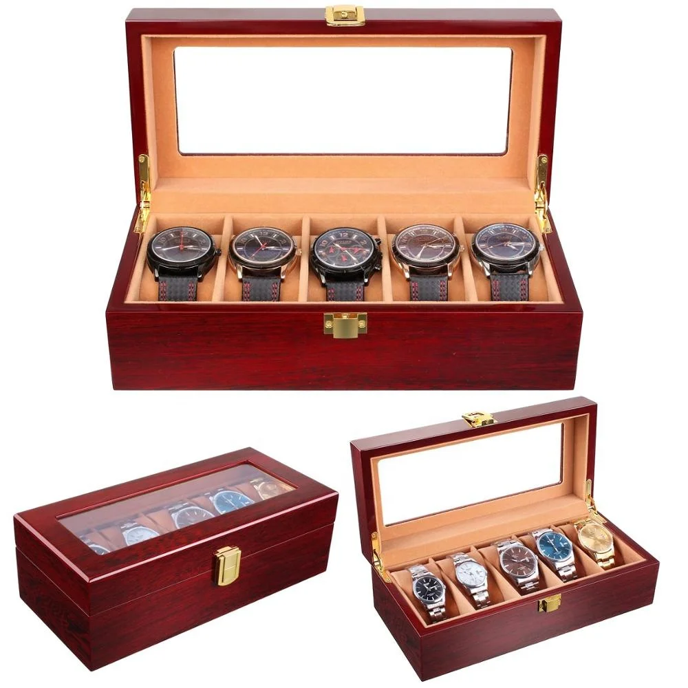 Wholesale Fashion Premium Watch Box Men Wooden Luxury Watch Box