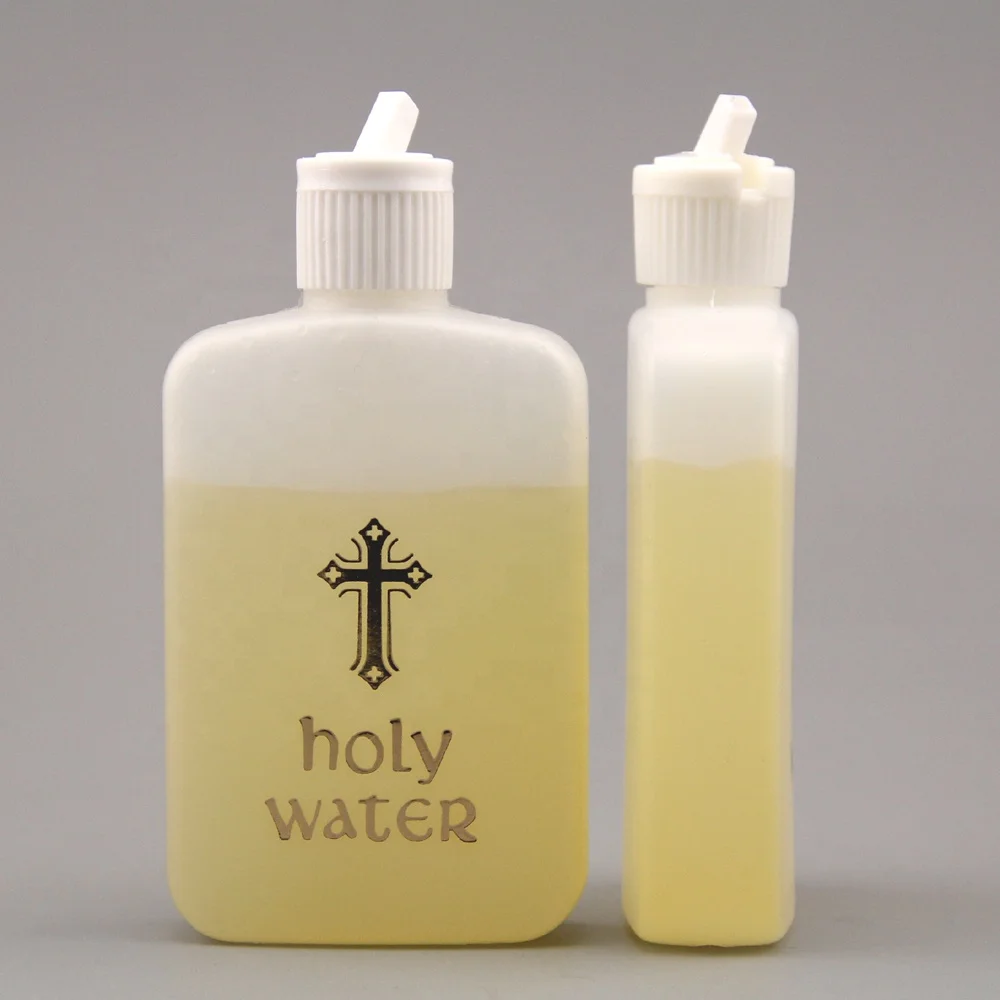 HW-001, 4oz Holy Water Bottle with Gold Cross (9)