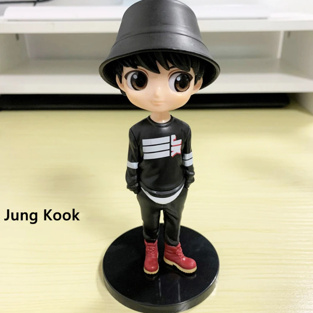 7pcs Korea Kawaii KPOP star TOP group PVC doll toy cute bulletproof boy group A.R.M.Y action doll girl gift