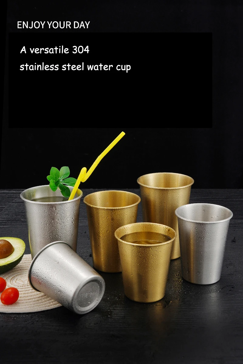 8oz 12oz 16oz BPA Free Healthy Unbreakable Custom Logo 18/8 Stainless Steel Pint Cups Beer Tumbler Mug