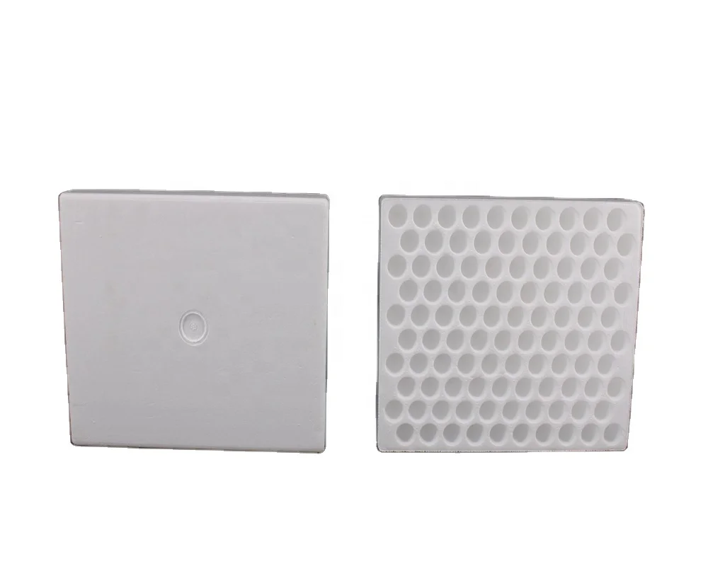 Polystyrene styrofoam test tube rack foam trays with factory price
