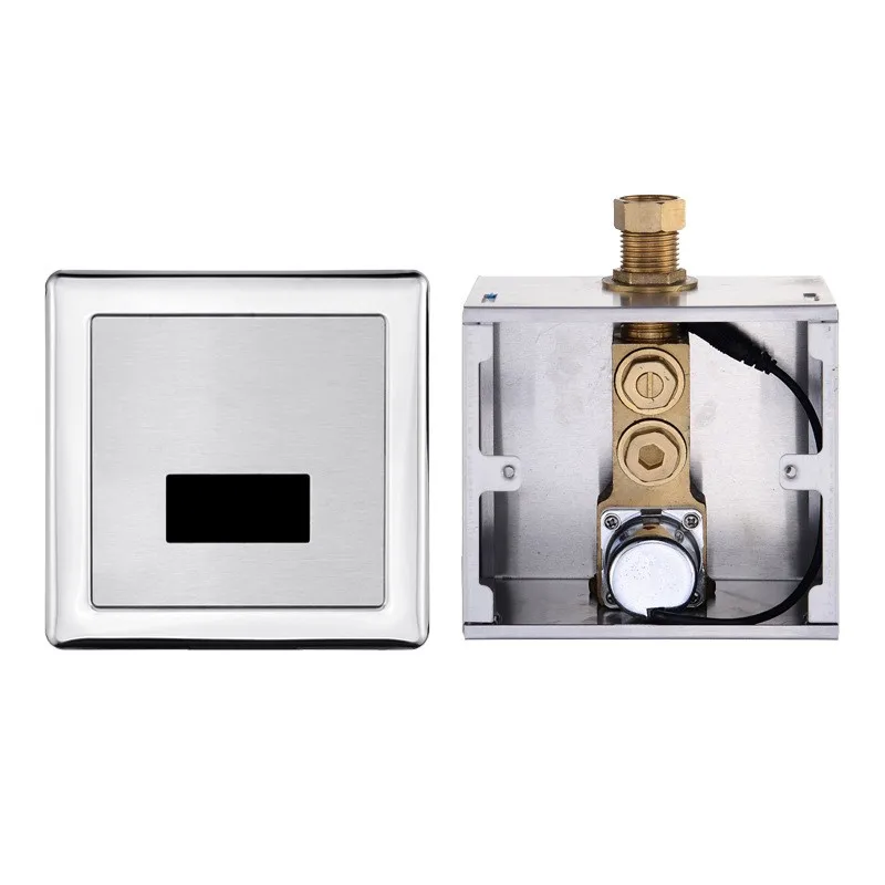 SS Material Bathroom Sensor Urinal Flusher Automatic Urinal Flush Valve