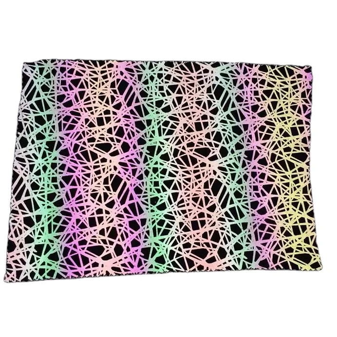 skull reflective glow in dark printing jersey fabric