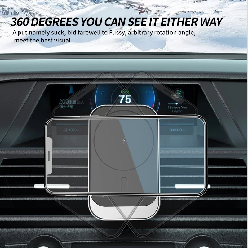  Amazon Supplier Direct Sales New Type 15W PD Fast Charger Magnetic Wireless Portable Car for