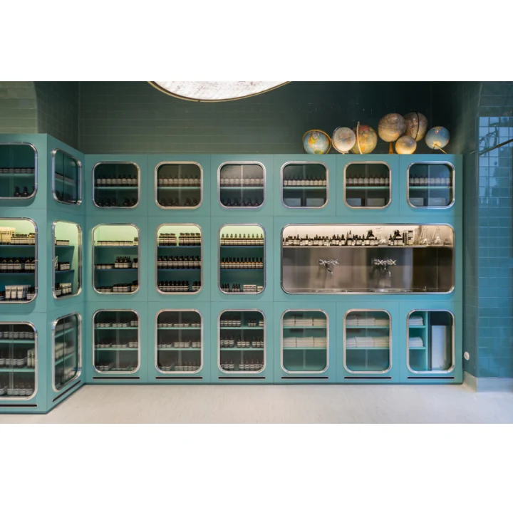 Makeup Display Cabinet and Perfume Kiosk for Cosmetic Shop Furniture Design OEM