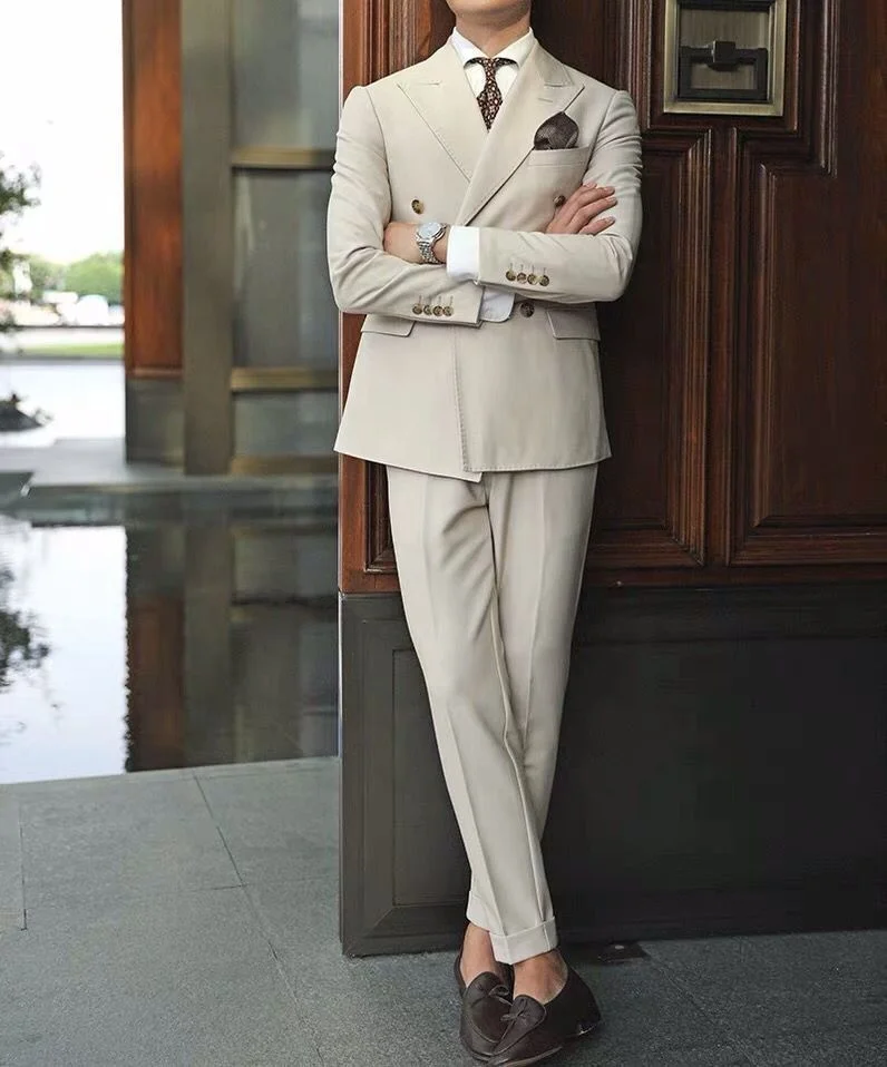 
manufacturer office wearing custom made business woolen Groom Suits Men Slim Fit Suit 3 Piece Coat Pant Man Suit 