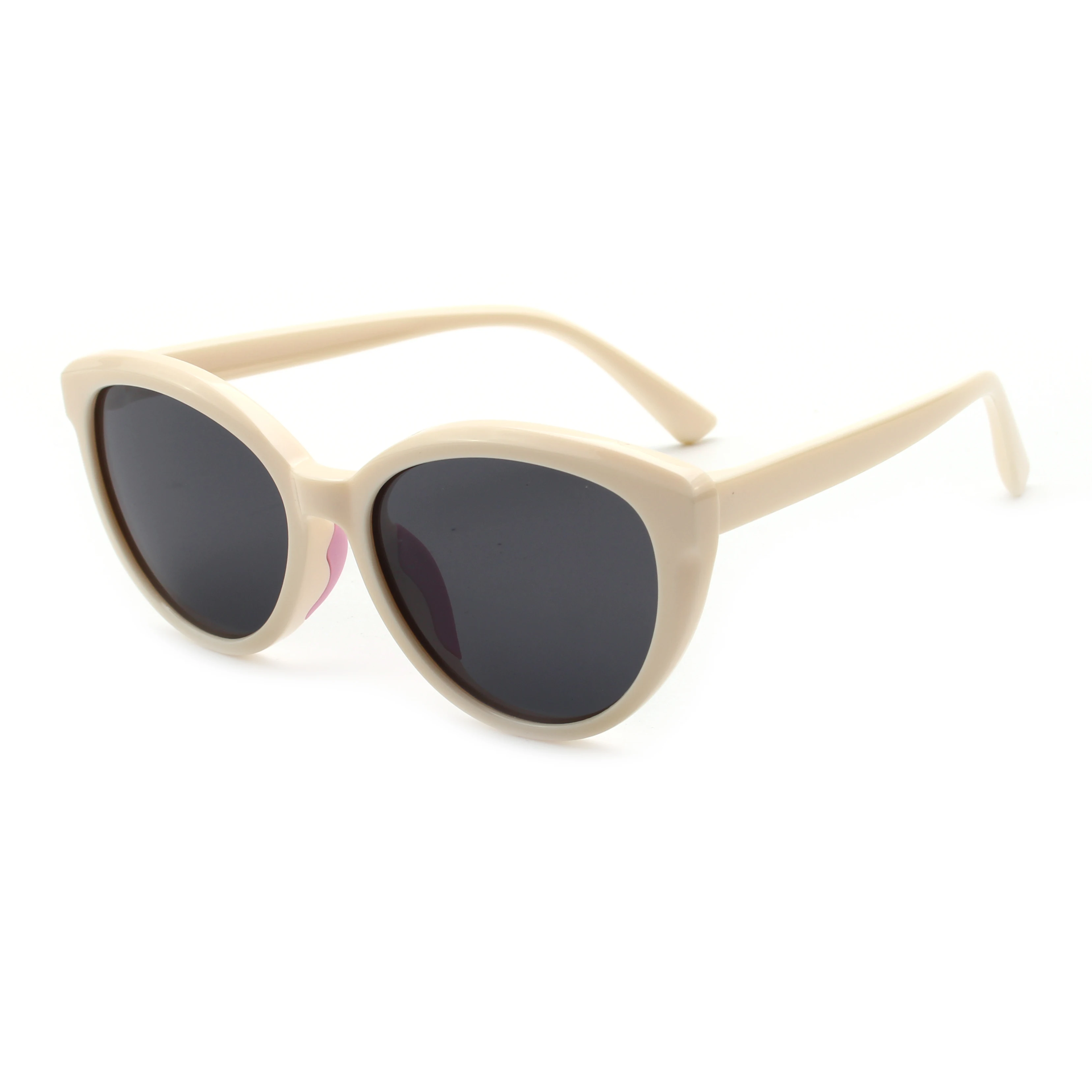 Custom Light Weight High Quality Lens Retro Unique Colors Trendy UV400 Cat Eye Kids Sunglasses Various Color