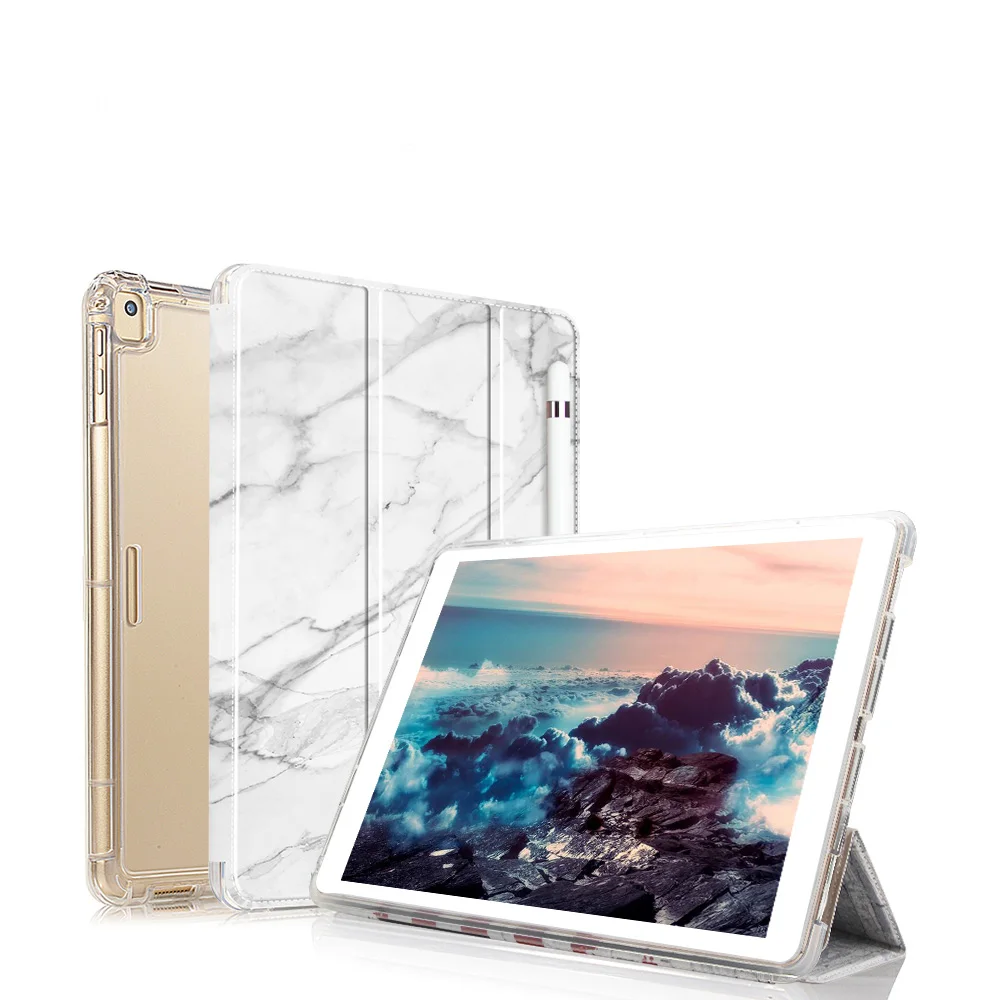  Лидер продаж кожаный чехол с принтом для iPad 7-го поколения 2019 чехол-книжка подставкой