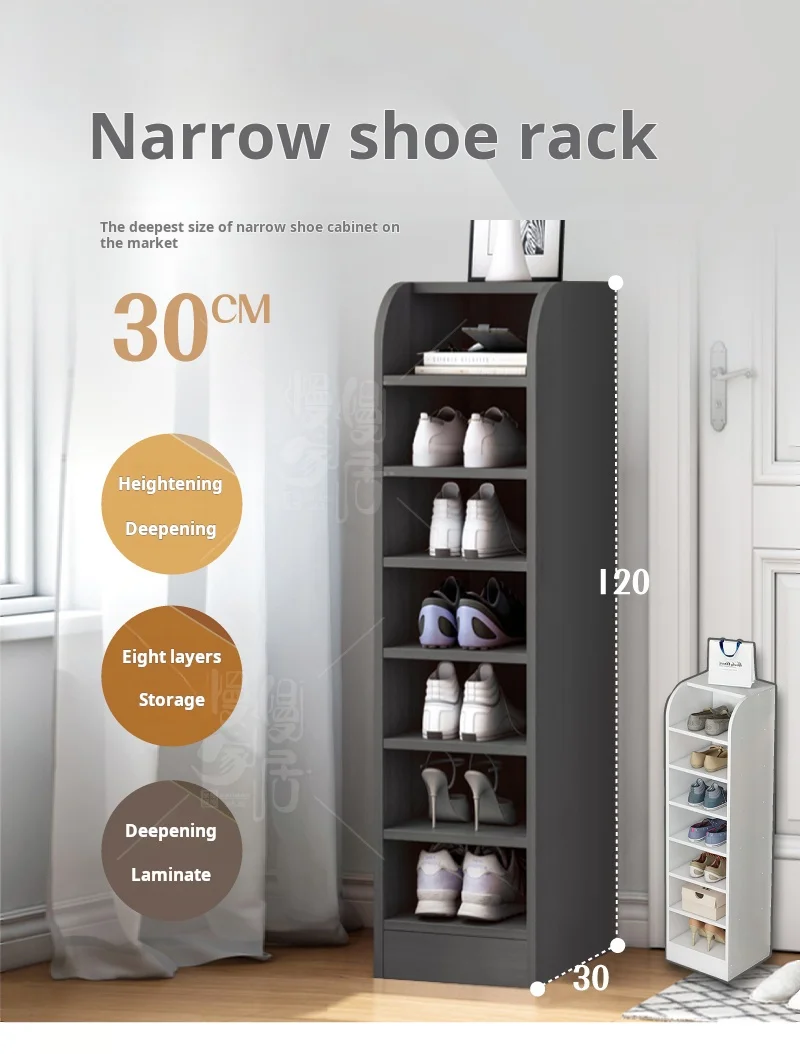 Factory Direct Water And Gas Resistant Eight-Grid Storage Space Shoe Cabinet Shoe Organizer
