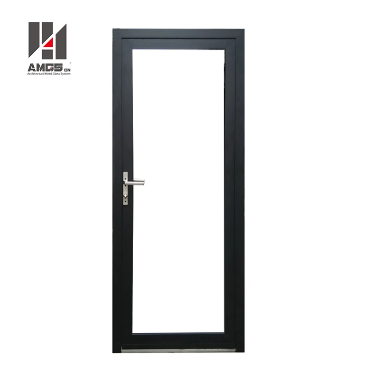 
Aluminium Metal Standard s Durable, Modern House Aluminum Frame Frosted Tempered Glass Hinge Casement Swing Door 