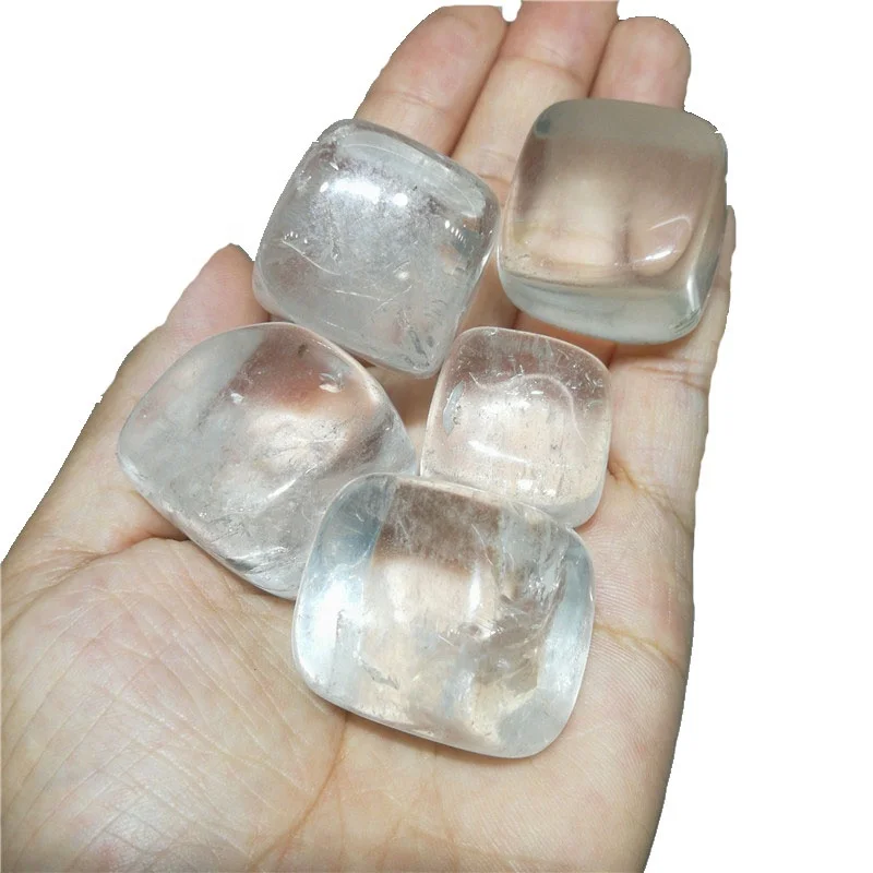 wholesale Sale Natural Crystals Healing Stones White Crystal Gemstones tumble Clear Rock Crystal Quartz Cube