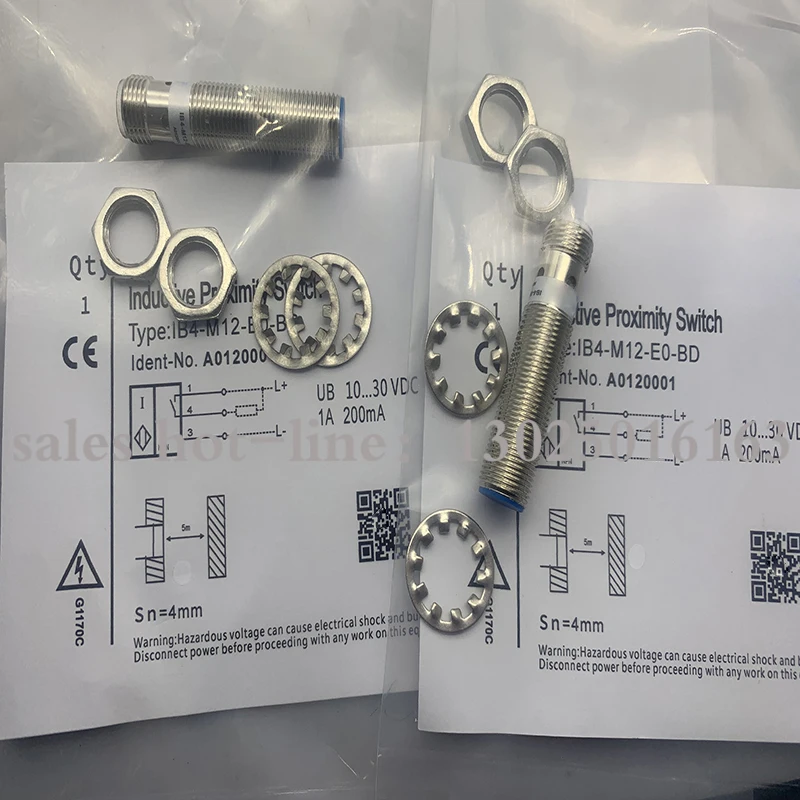 IB4-M12-E0/2M IB4-M12-E2/2M Sensor Proximity Switch, one year warranty