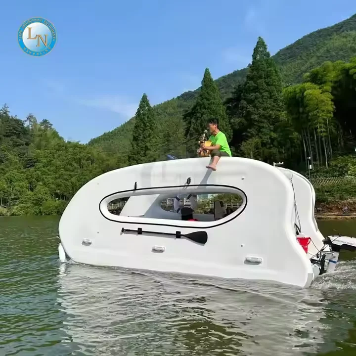 2024 Hot sale Newly inflatable Houseboat Portable Floating Water Platform Pontoon House Boat For Water Recreation