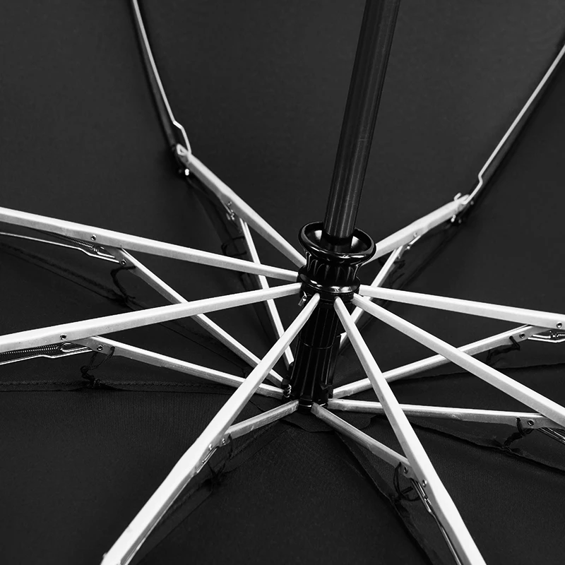 Fully-automatic 23 inch windproof waterproof three folding sun girls gift custom colors sunshade reverse umbrella for the rain