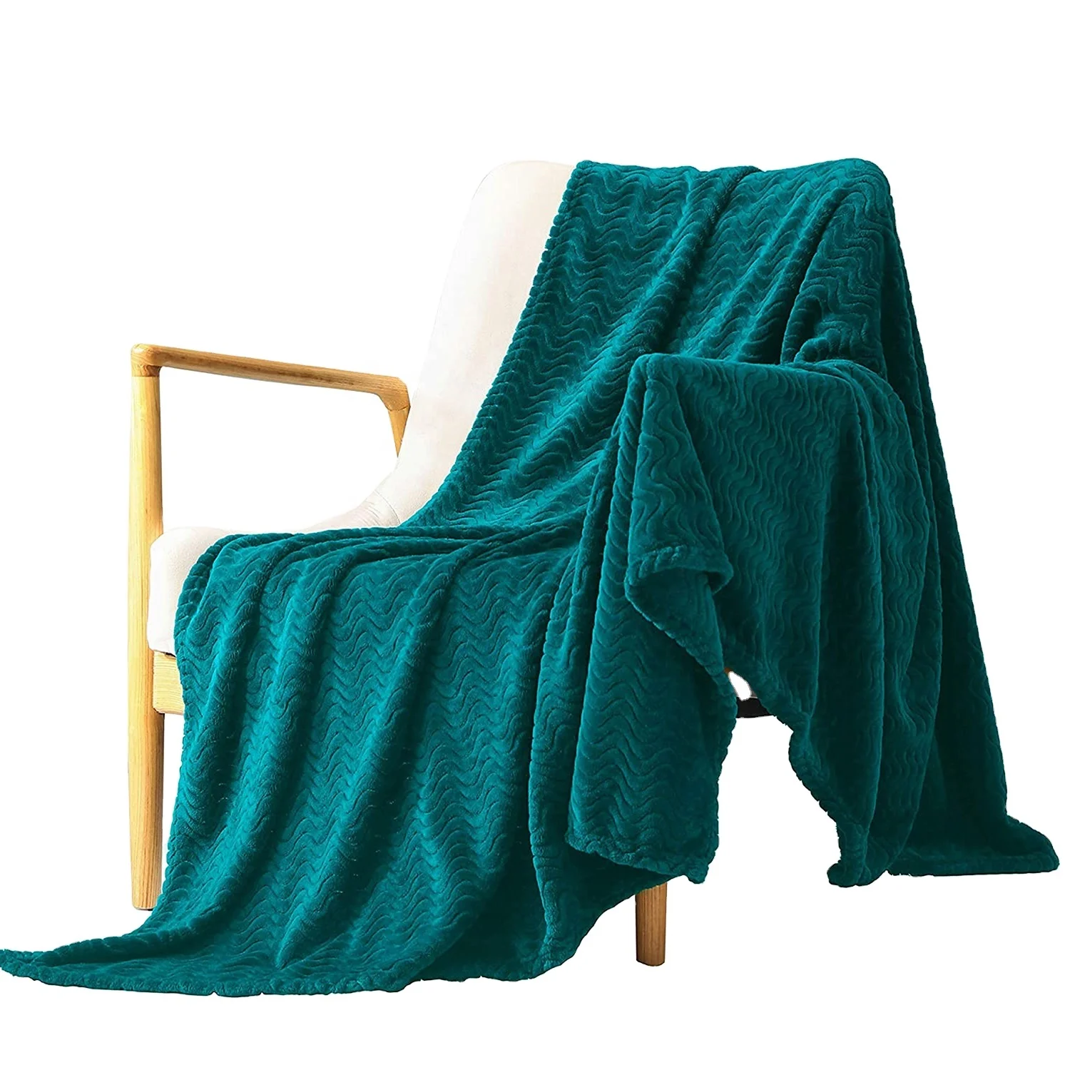 bestseller blanket factory supply custom wholesale wave texture mink touch flannel fleece blanket embossed coral fleece throws