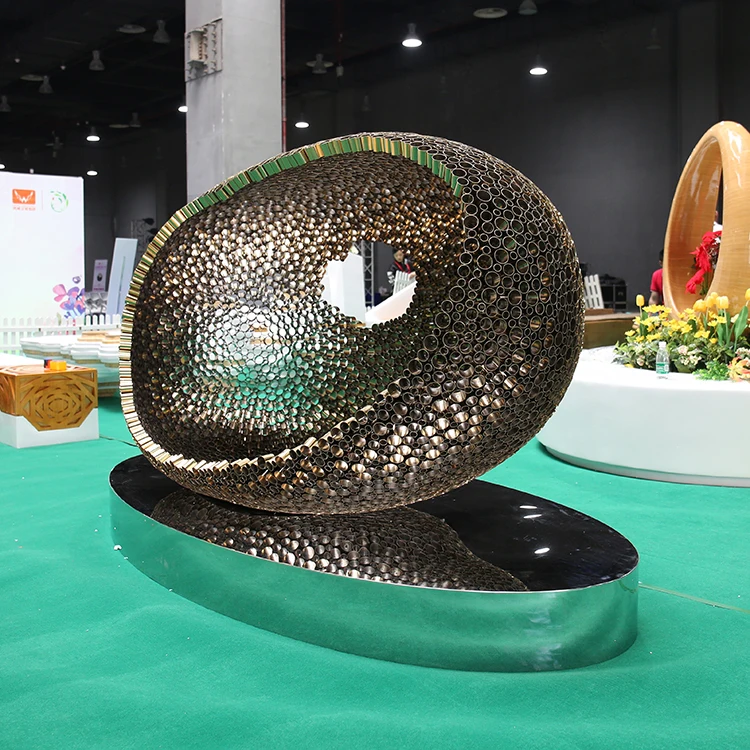 BX-1653 Custom large stainless steel outdoor large project art decoration modern design outdoor art decorative statue sculptures
